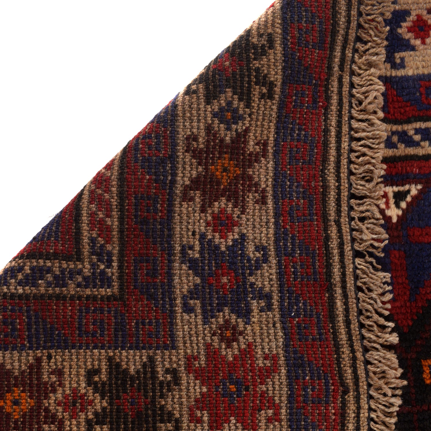 Baluchi Rug Handmade Multi Geometric 3x5 ft