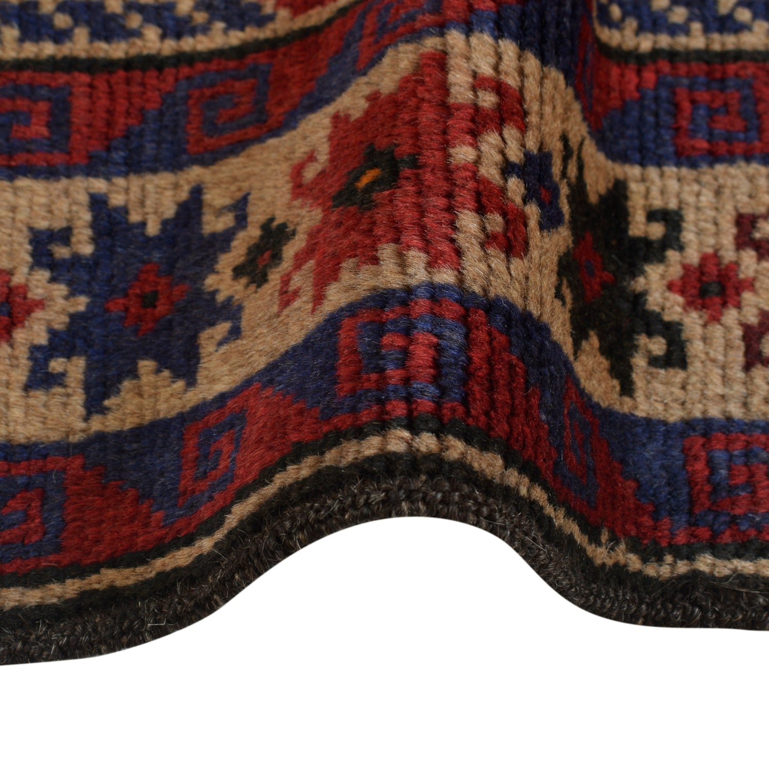 Baluchi Rug Handmade Multi Geometric 3x5 ft