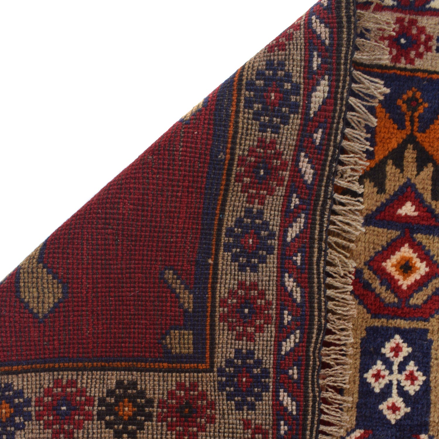 Baluchi Rug Handmade Multi Prayer Design 3x5 ft