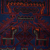 Baluchi Rug Handmade Navy Blue Floral 3x5 ft