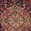 Kashan Area Rug Handmade Deep Red Medallion 9x12 ft