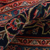 Kashan Area Rug Handmade Deep Red Medallion 9x12 ft