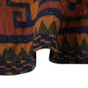 Maimana Kilim Area Rug Handmade Red Floral 6x9 ft