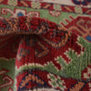 Kazak Rug Handmade Green Medallion 2x4 ft