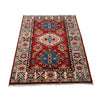 Kazak Rug Handmade Red Medallion 2x4 ft