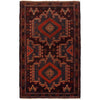 Baluchi Rug Handmade Brown Geometric 3x5 ft