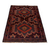 Baluchi Rug Handmade Brown Geometric 3x5 ft