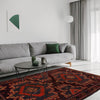 Baluchi Rug Handmade Brown Geometric 3x5 ft