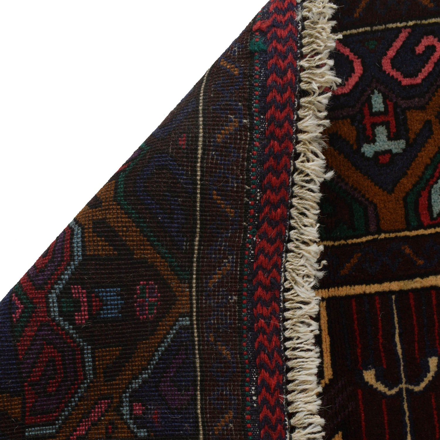 Baluchi Rug Handmade Multi Prayer Design 3x5 ft