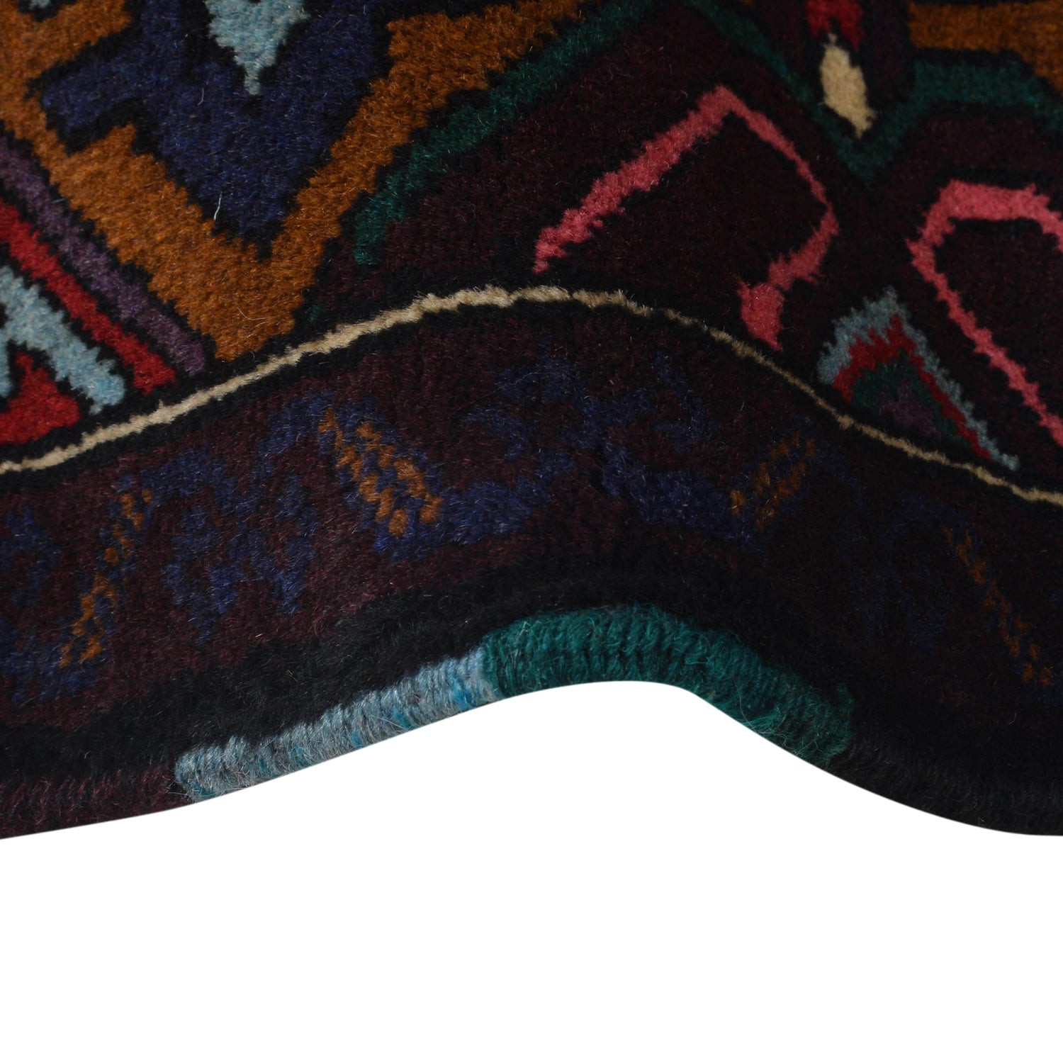 Baluchi Rug Handmade Multi Prayer Design 3x5 ft