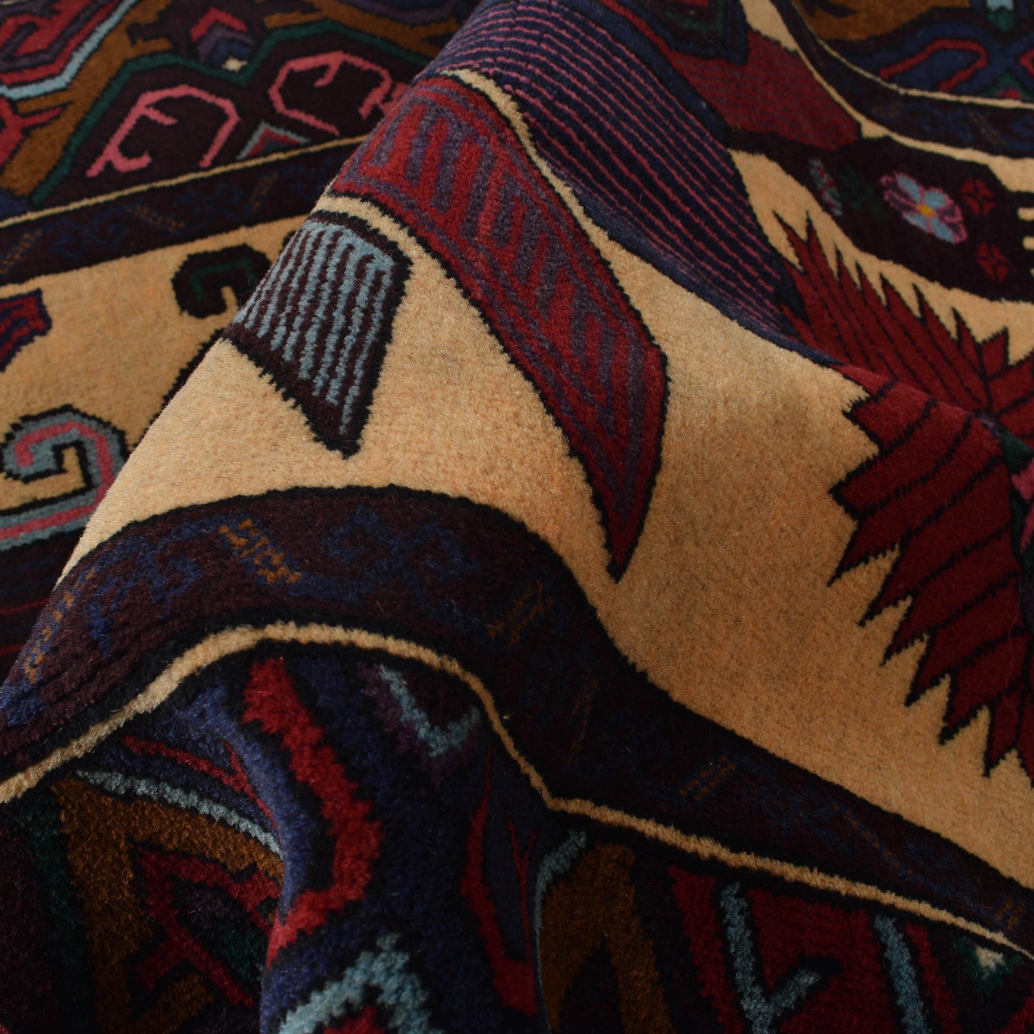Baluchi Rug Handmade Multi Prayer Design 3x5 ft