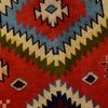 Kohistani Area Rug Handmade Vibrant Red Geometric 5x8 ft