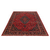 Kashan Area Rug Handmade Deep Red Medallion 10x13 ft