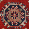 Kazak Rug Handmade Red Medallion 4x7 ft