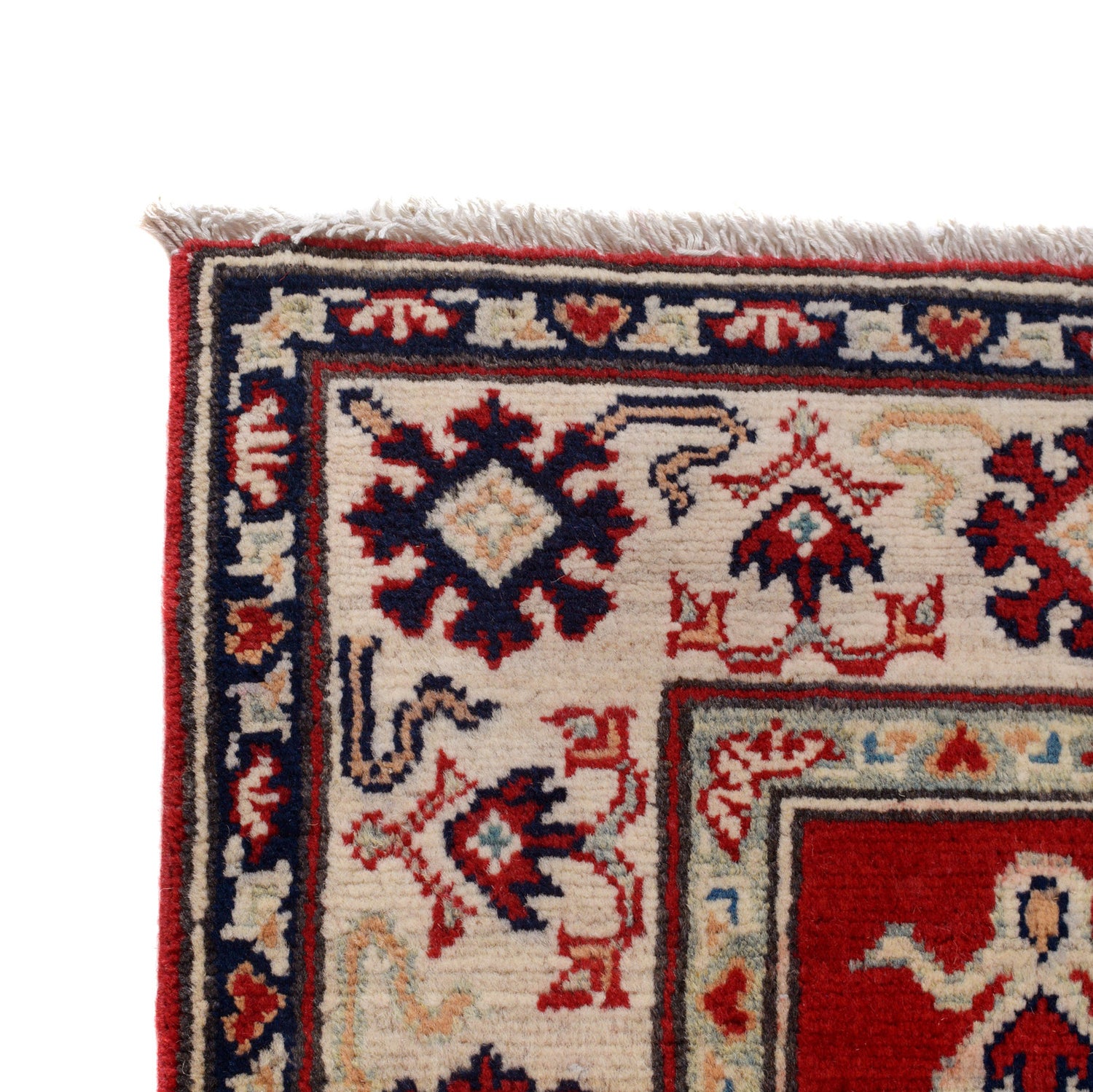 Kazak Rug Handmade Red Medallion 3x5 ft