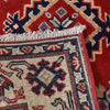 Kazak Rug Handmade Red Medallion 3x5 ft