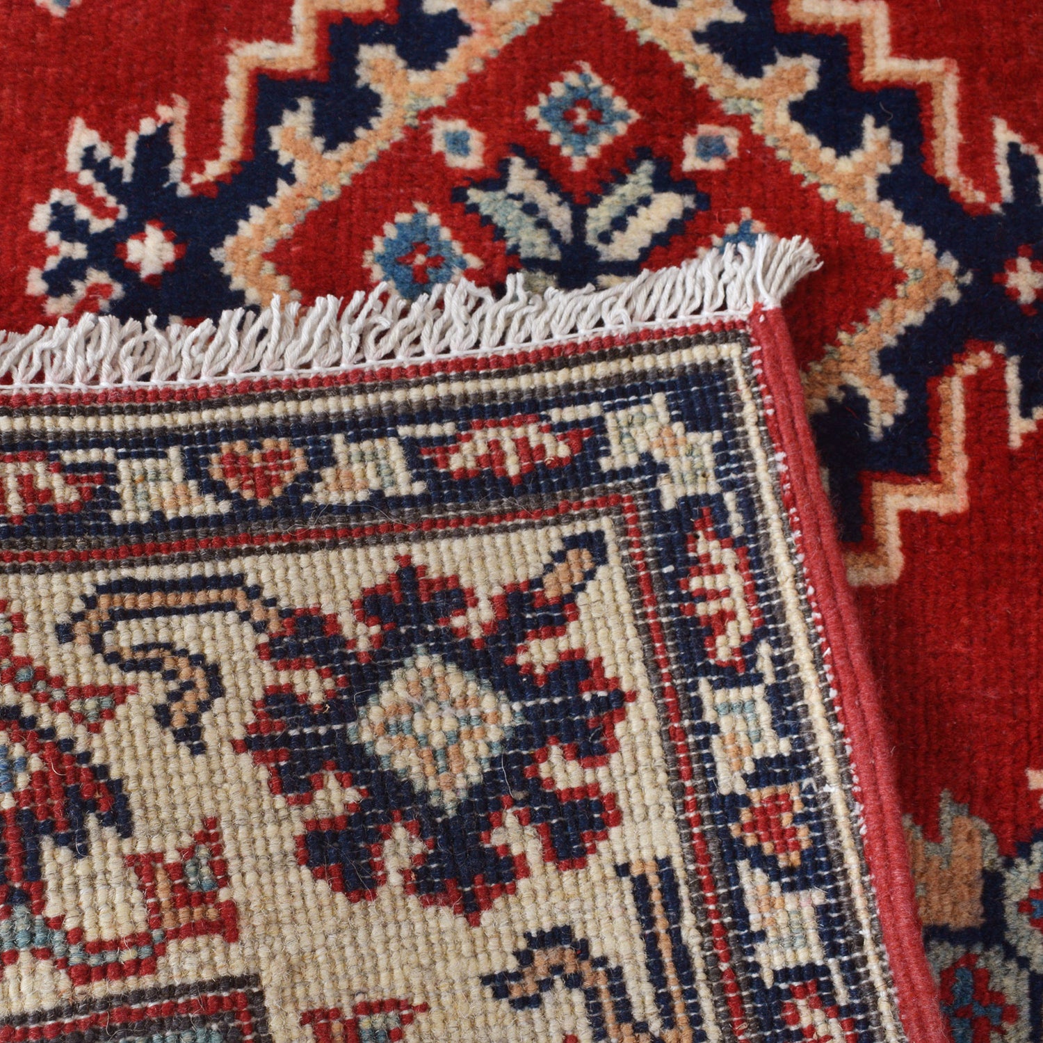 Kazak Rug Handmade Red Medallion 3x5 ft