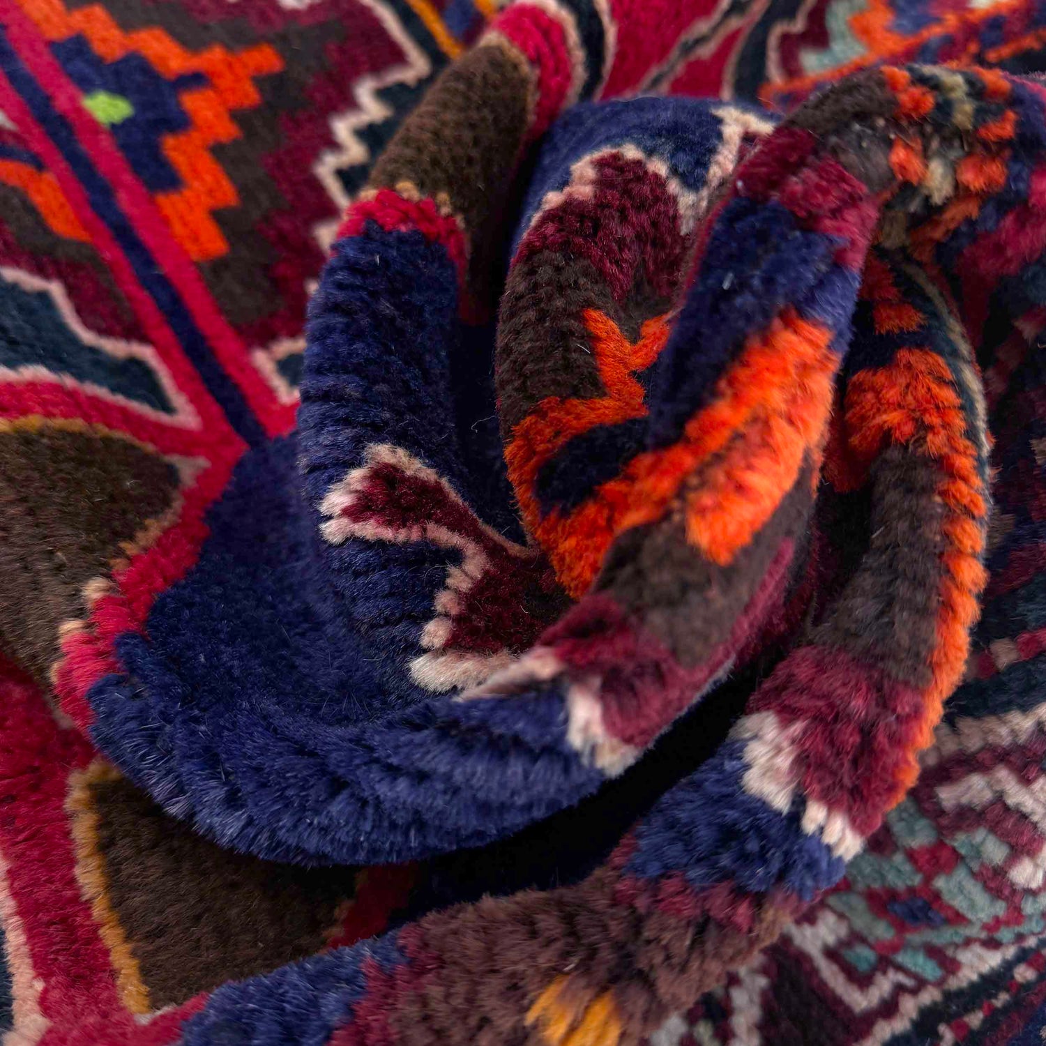 Baluchi Rug Handmade Multi Floral 4x6 ft