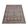 Kazak Rug Handmade Gray Medallion 4x7 ft
