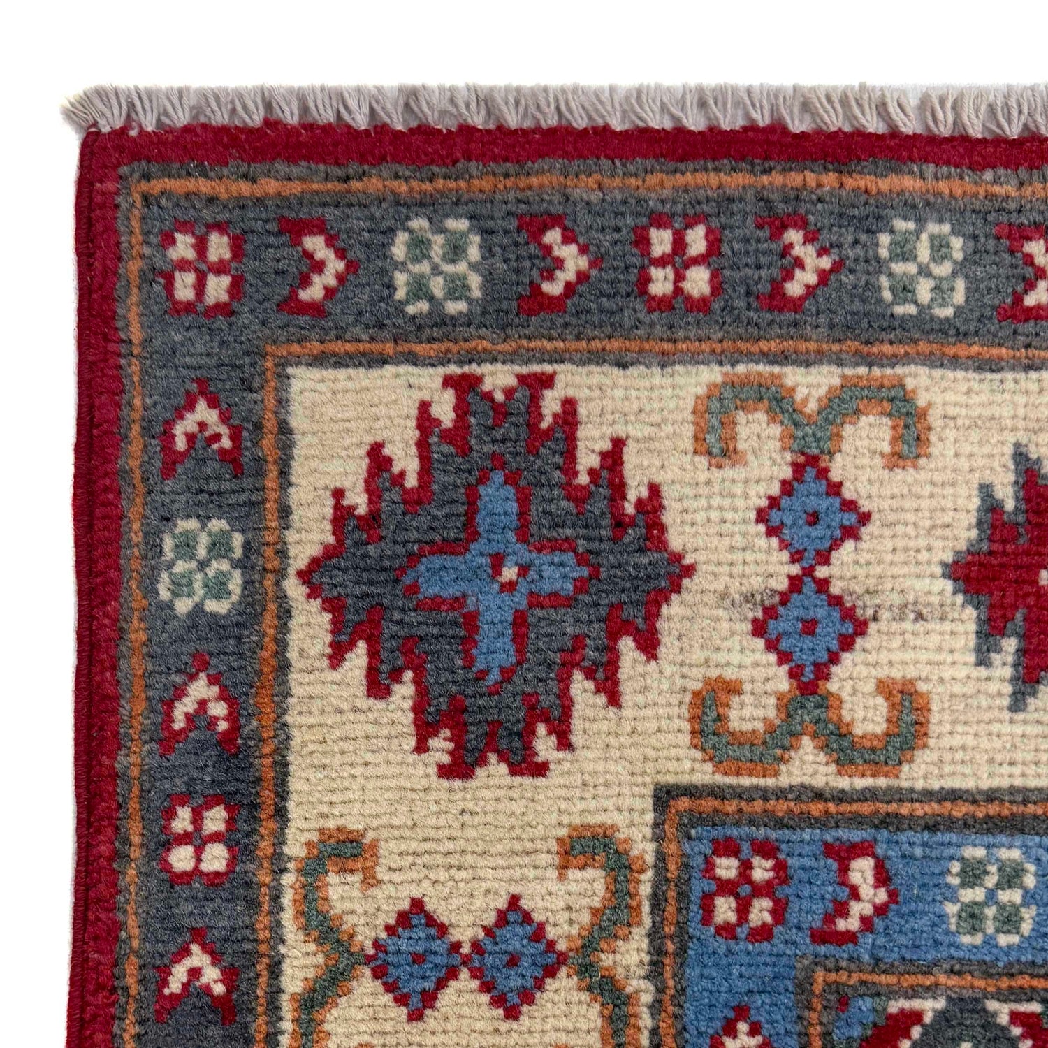 Kazak Rug Handmade Red Medallion 5x8 ft