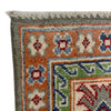 Kazak Rug Handmade Gray Medallion 4x7 ft