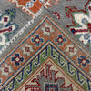 Kazak Rug Handmade Gray Medallion 4x7 ft