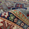 Kazak Rug Handmade Gray Medallion 4x7 ft