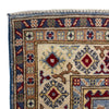 Kazak Rug Handmade Blue Medallion 4x6 ft