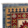 Kazak Rug Handmade Blue Medallion 4x7 ft