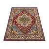 Heriz Area Rug Handmade Multi Medallion 5x8 ft
