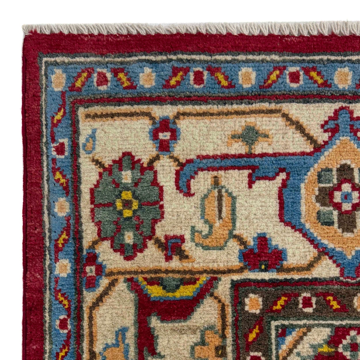 Heriz Area Rug Handmade Multi Medallion 5x8 ft
