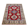 Kazak Rug Handmade Red Medallion 5x8 ft