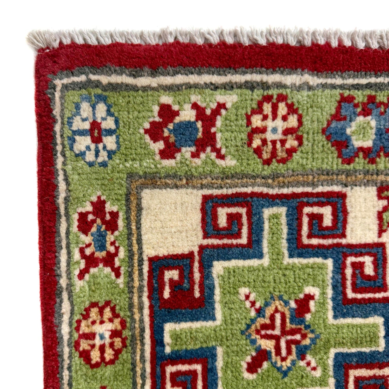 Kazak Rug Handmade Red Medallion 5x8 ft
