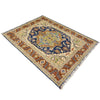 Heriz Area Rug Handmade Multi Medallion 4x6 ft