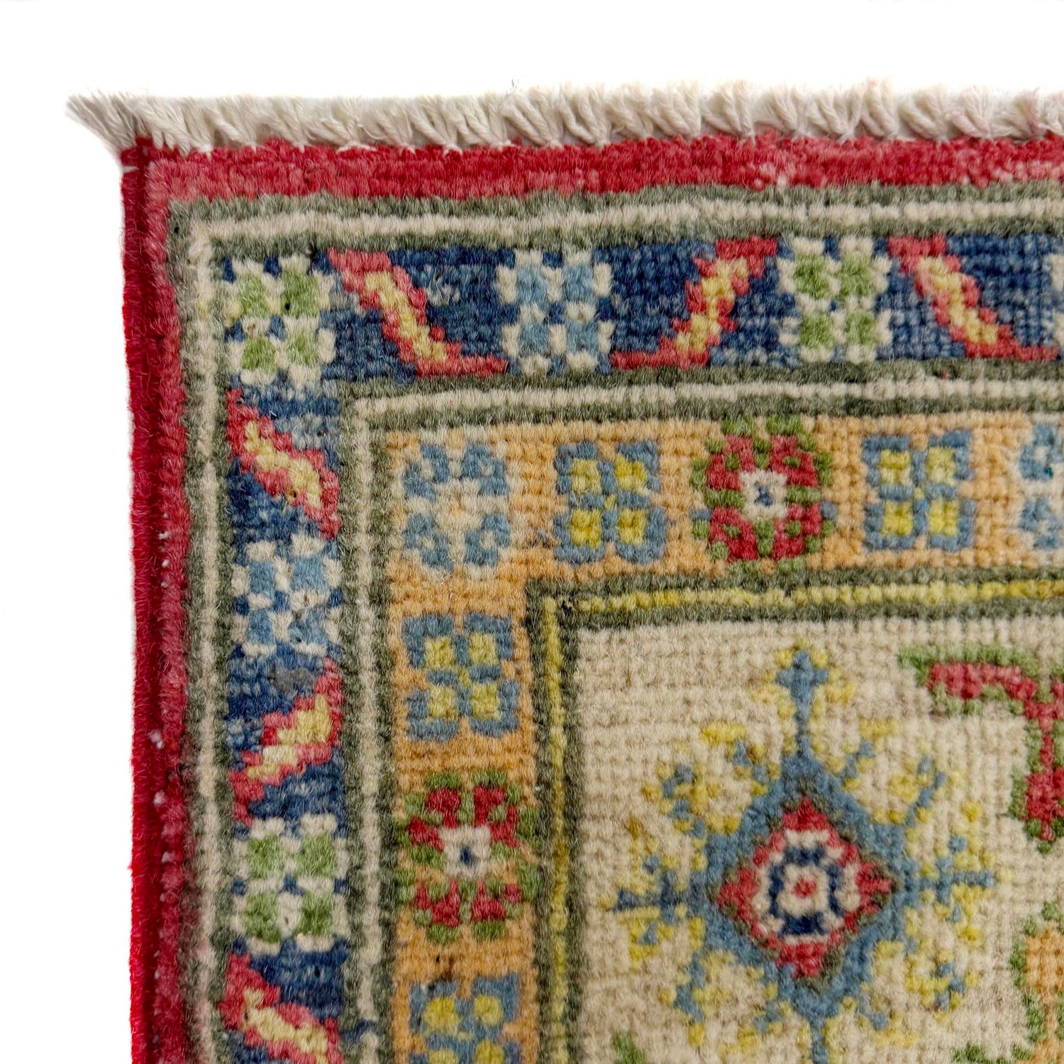 Kazak Rug Handmade Red Medallion 4x6 ft