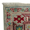 Kazak Rug Handmade Gray Medallion 4x6 ft