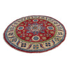 Kazak Rug Handmade Red Medallion 5x5 ft