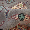 Kazak Rug Handmade Gray Medallion 4x7 ft