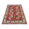 Kazak Rug Handmade Red Medallion 4x6 ft