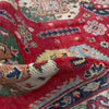 Kazak Rug Handmade Red Medallion 4x6 ft