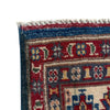Kazak Rug Handmade Blue Medallion 4x6 ft