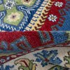 Kazak Rug Handmade Blue Medallion 4x6 ft