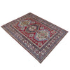Kazak Rug Handmade Red Medallion 4x7 ft