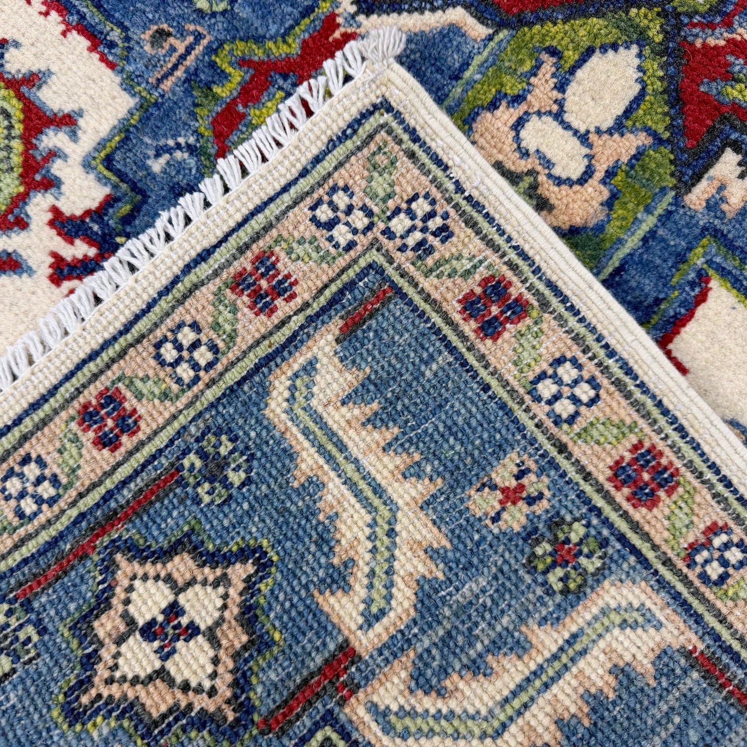 Heriz Area Rug Handmade Multi Medallion 4x6 ft