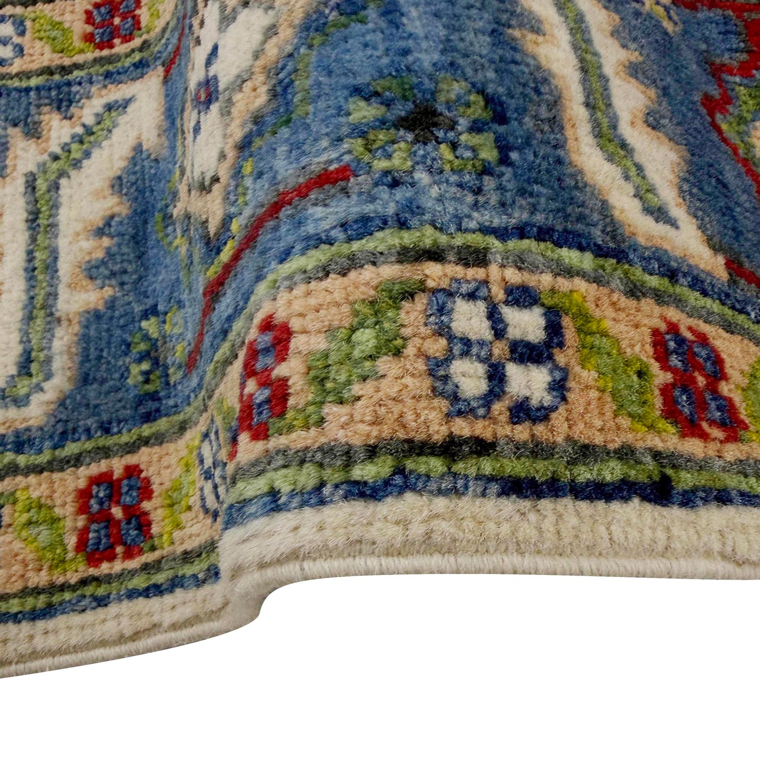 Heriz Area Rug Handmade Multi Medallion 4x6 ft