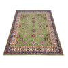 Kazak Rug Handmade Green Medallion 5x8 ft