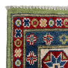 Kazak Rug Handmade Green Medallion 5x8 ft