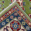 Kazak Rug Handmade Green Medallion 5x8 ft