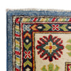 Kazak Rug Handmade Blue Medallion 4x6 ft