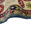 Kazak Rug Handmade Blue Medallion 4x6 ft